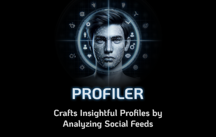Profiler AI Tool to Extract Fascinating Insights on People from their XReddit Feed AI Chrome Extension Profiler logo